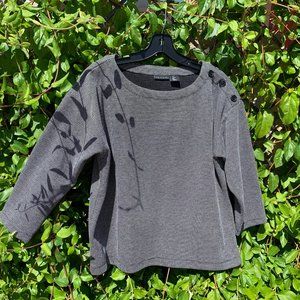 Tahari Black and White Top